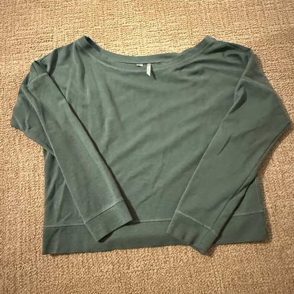 Travis Mathew Teal Long Sleeve Sweatshirt - Picture 1 of 4